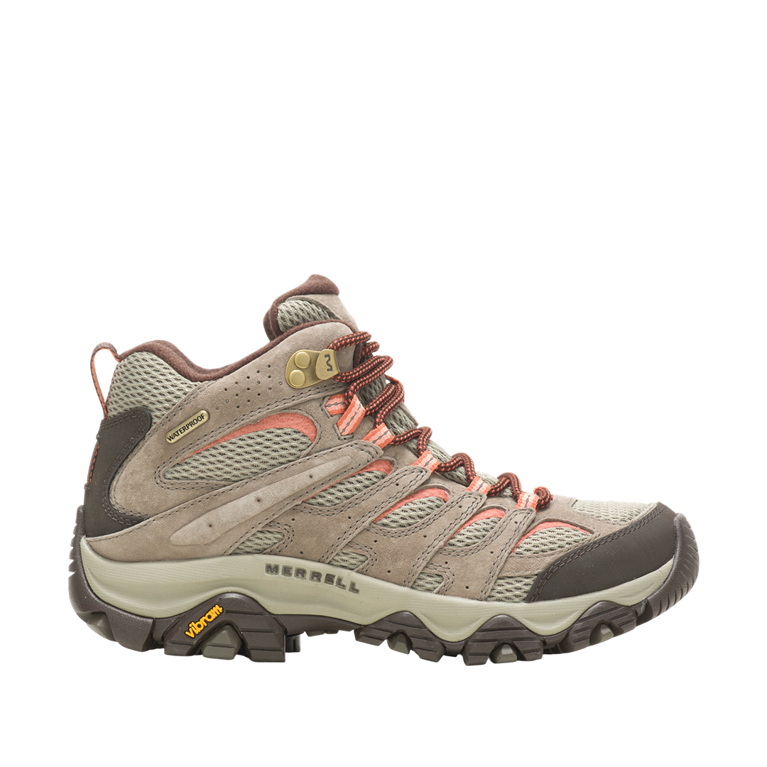 Tennis Moab 3 Mid WP para mujer color beige
