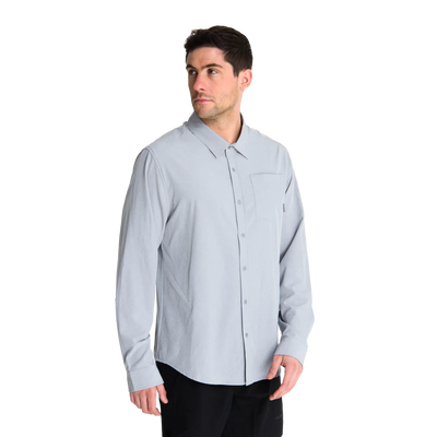 Camisa Cumberland para hombre color gris