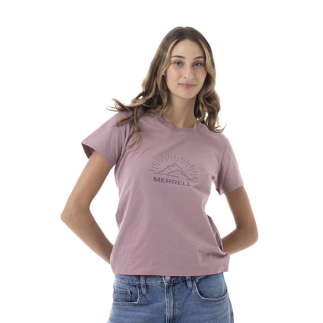 Camiseta Elements para mujer color mauve