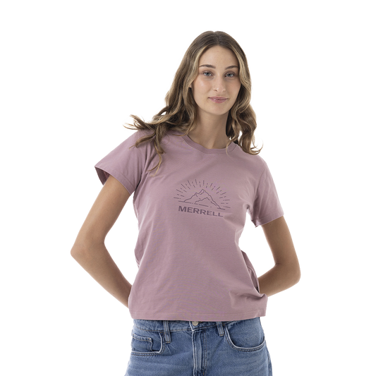 Camiseta Elements para mujer color mauve