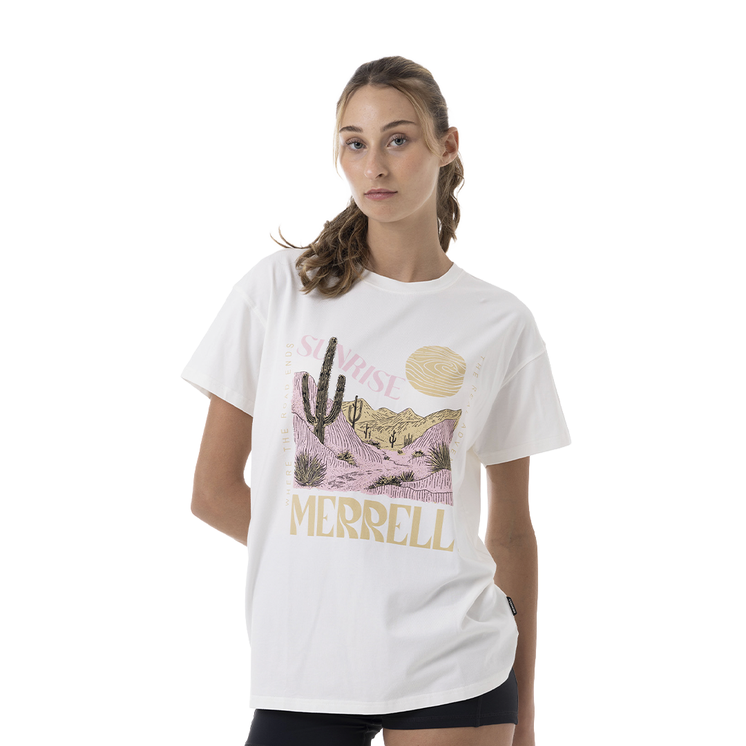 Camiseta Bigprint Bamboo para mujer color blanco