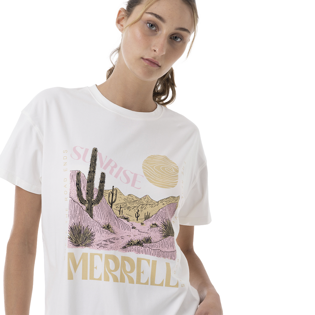 Camiseta Bigprint Bamboo para mujer color blanco